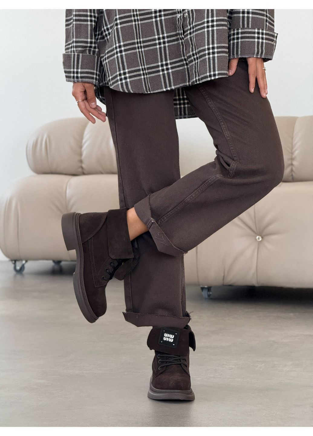 Зимові черевики AURIS з відворотом No Brand (362264970)