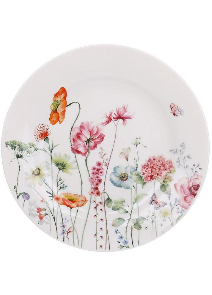 Тарілки обідні Flower Garden Ø19см, набір 6 порцелянових тарілок BonaDi (372171436)