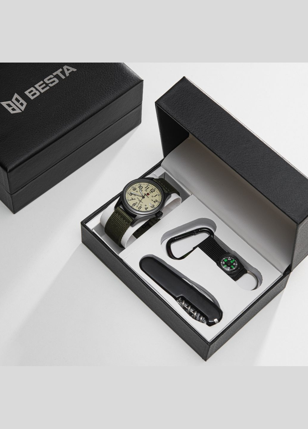 Box Command Set набор с компасом quartz классический Besta (331601614)