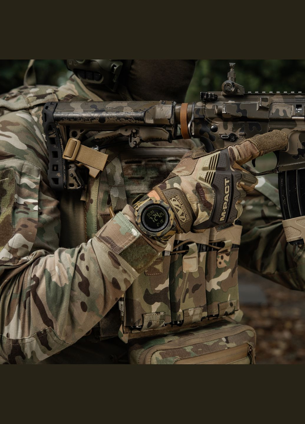 Годинник тактичний з компасом 2095 Camo M-TAC (303261746)