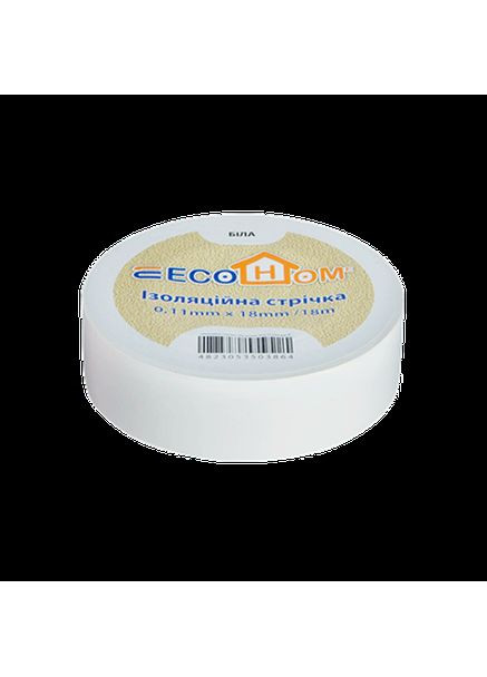 Изоляционная лента 18x0, 11мм 18м ПВХ белая [ECO0150020021] АСКО Аско-Укрем (359380265)