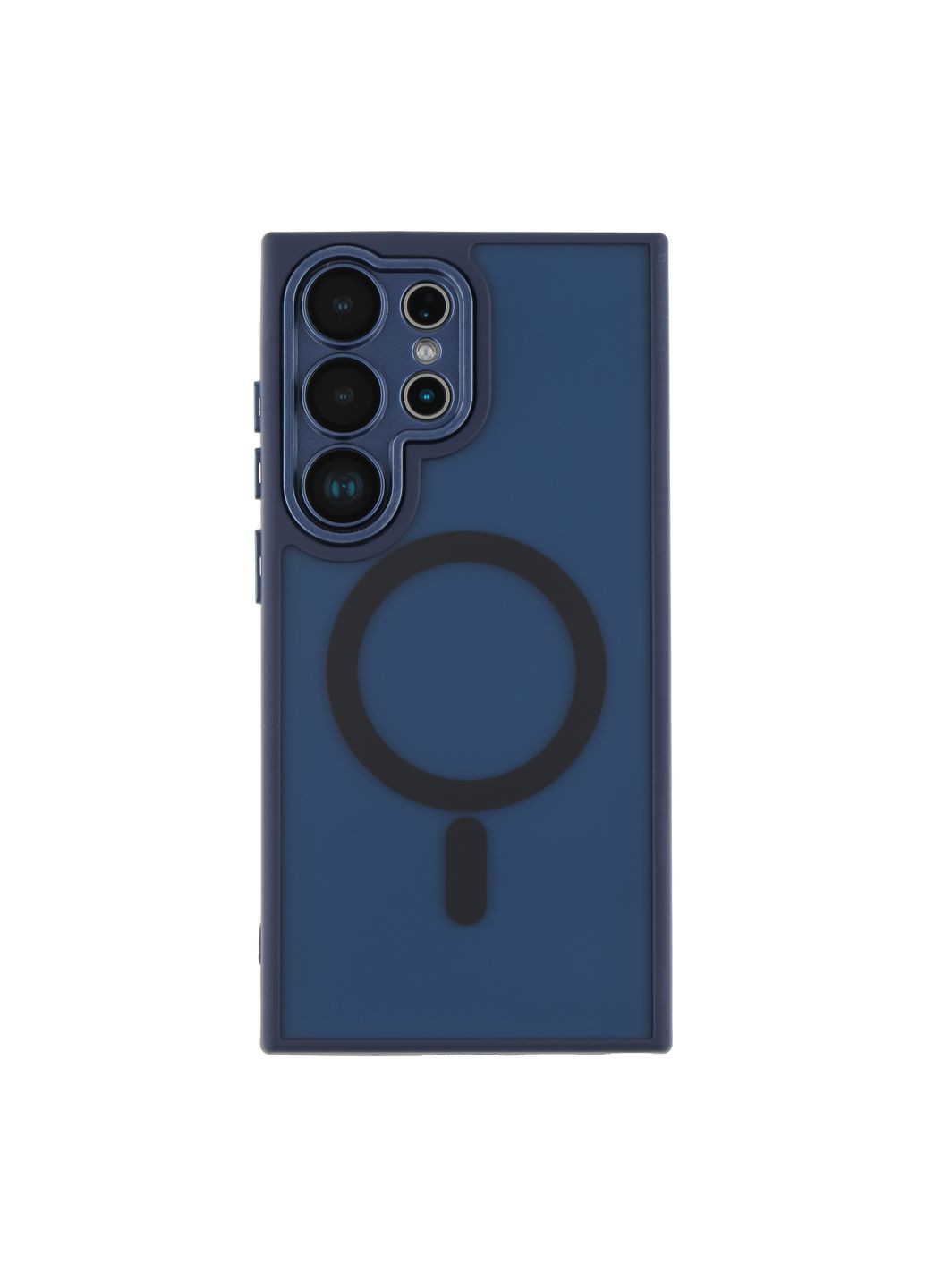 Чехол TPU+PC Magnetic Matte Camera Lens with Magsafe для Samsung Galaxy S24 Ultra 5G (S928) Цвет Dark Blue No Brand Samsung Galaxy S24 Ultra 5G (S928) (336150021)