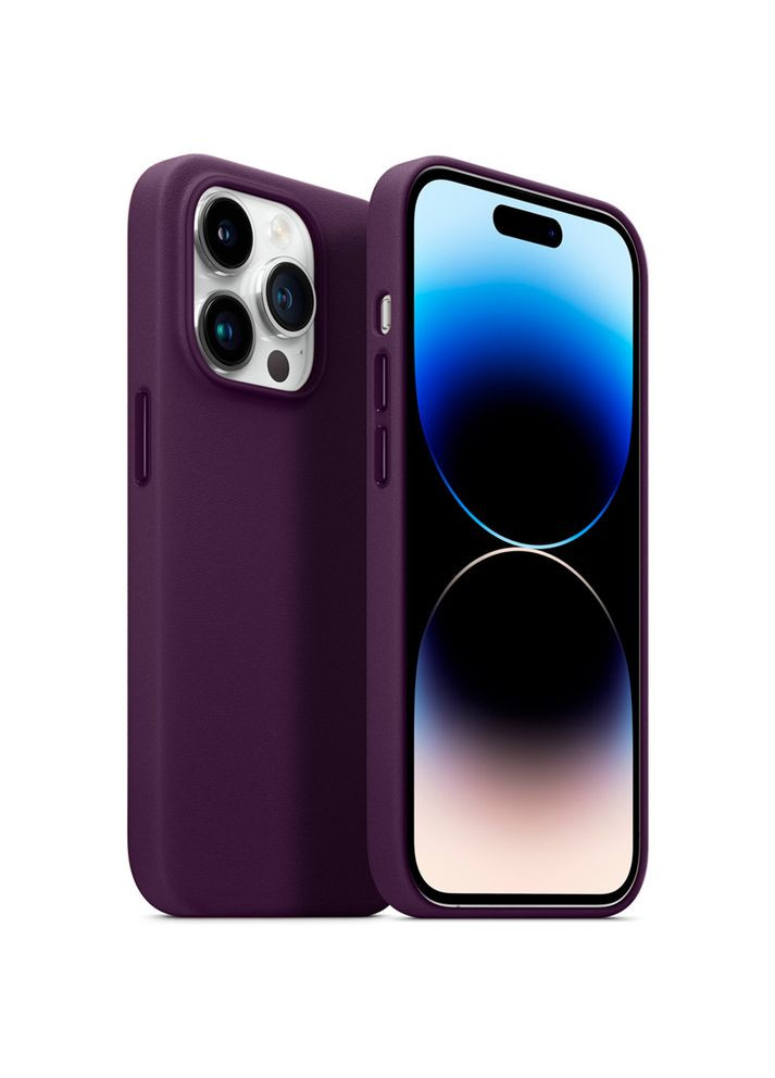 Чехол FAKE Leather Case для Apple iPhone 14 Pro Dark Cherry (ARM64398) ArmorStandart (323109479)