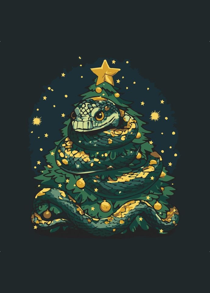 Картина за номерами "Святкова змія" 11589-AC 40х40 см Art Craft (314858411)