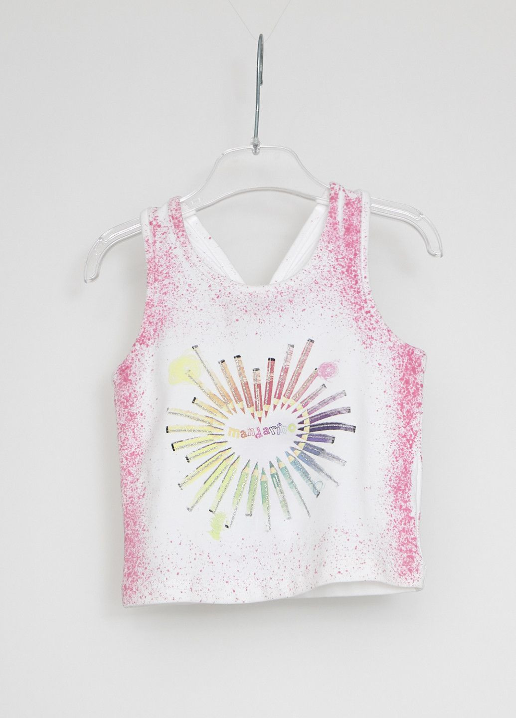 Майка Бело-розовый Mandarino (319316026)
