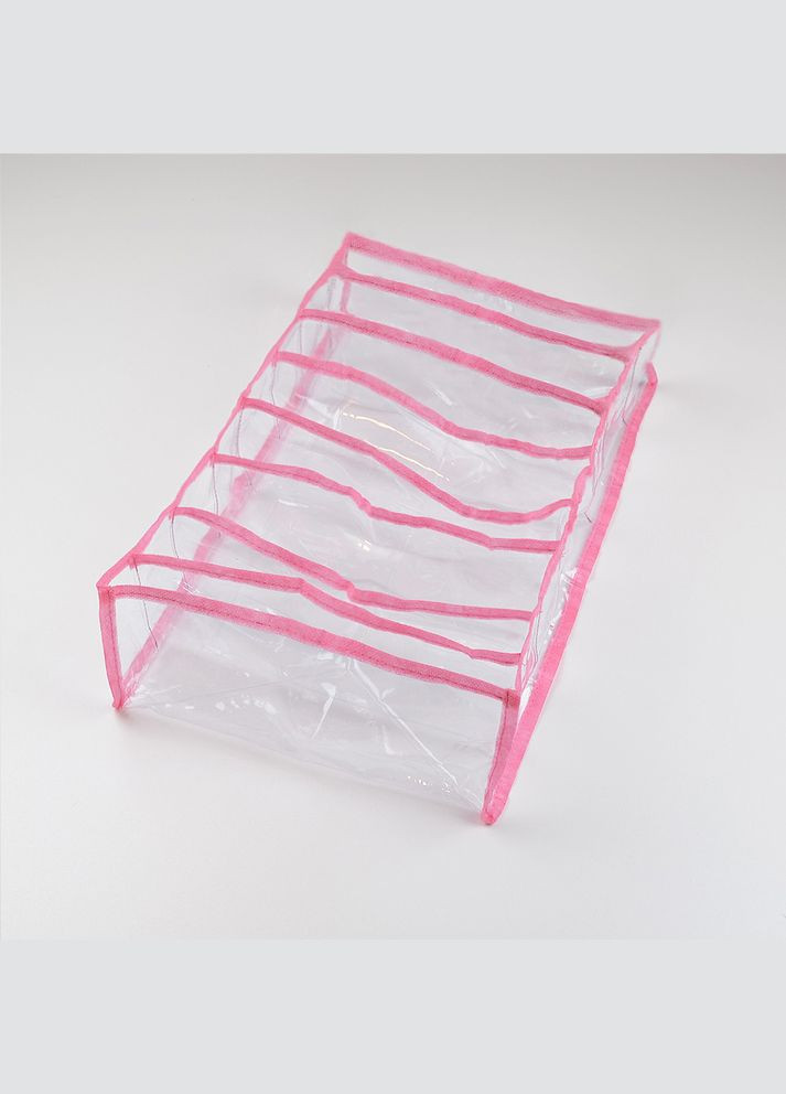 Прозорий органайзер для трусиків і шкарпеток 8 відділень L PvhL-pink (Рожевий) Organize (264032583)