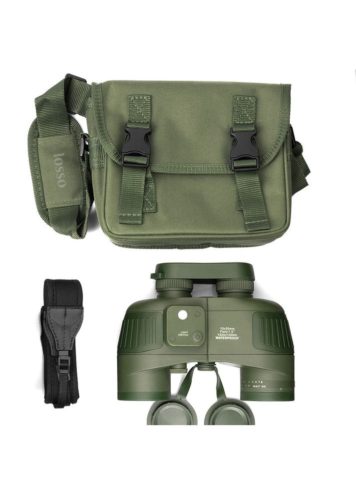 Бінокль Premium ARMY 10*50 тактичний із сіткою та компасом Losso (322776873)