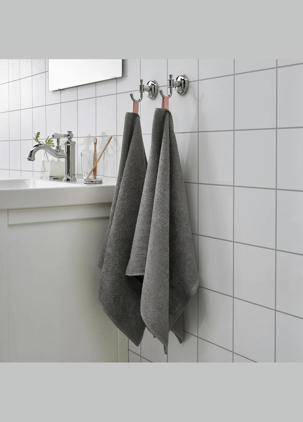 IKEA рушник серый производство -