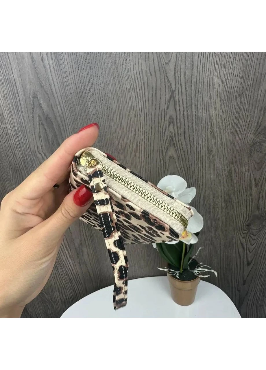 Женский клатч кошелек леопардовый MDR No Brand (385869147)