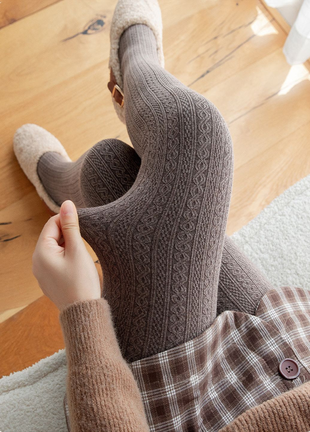 Колготки тестурные хлопковые No Brand (316096331)