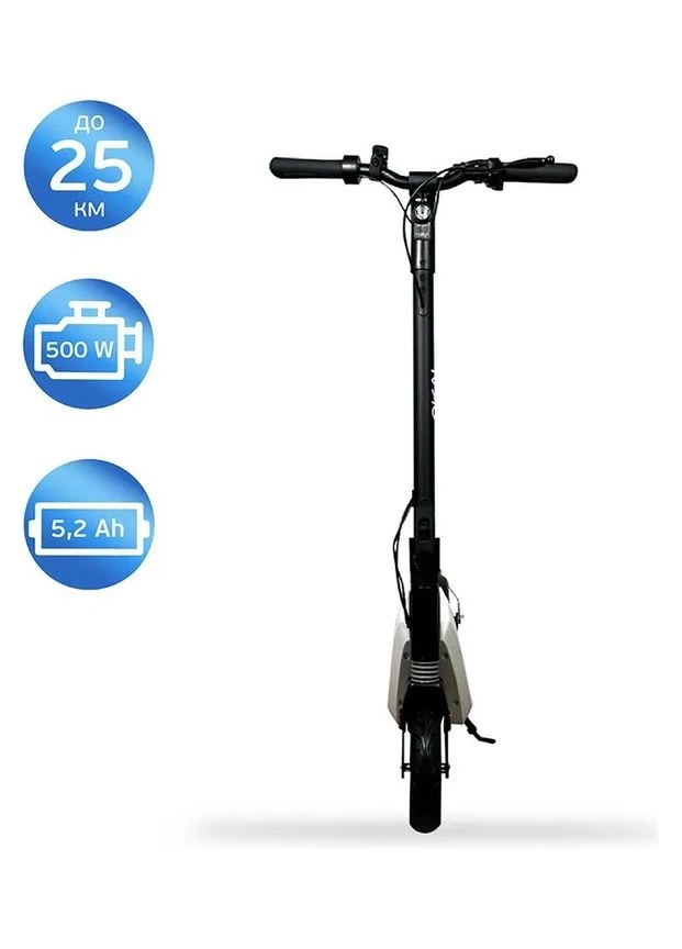 Электросамокат Zippy ES50С Black 8" 250W/500W, 5.2Ah, 20 km, 25 km/h, 10°, 13.5 kg (KOS_ES50C-B) OKAI (400759118)