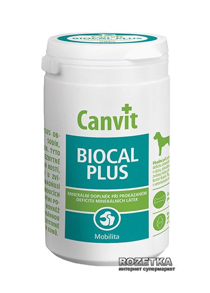 Кальций Biocal Plus для собак таблетки 1000 шт (can50725) Canvit (288576538)