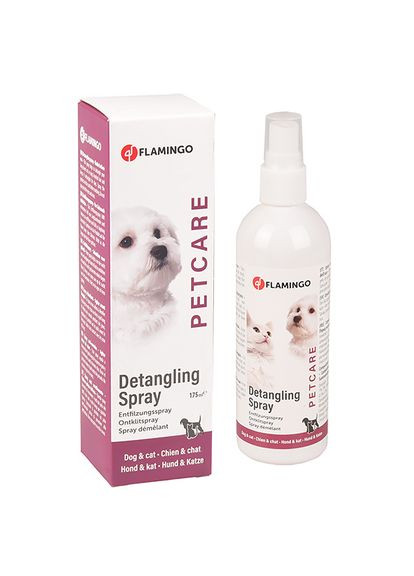 Cпрей для полегшення розчісування вовни собак та котів Petcare Detangling Spray 175 мл (5400274984764) Flamingo (314934326)