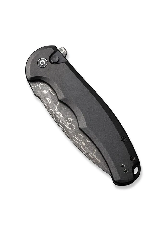 Ніж складаний Praxis C18026E-DS1, Drop Point, з дамаської сталі, з замком Button Lock, вага 111.6 г Civivi (395594462)