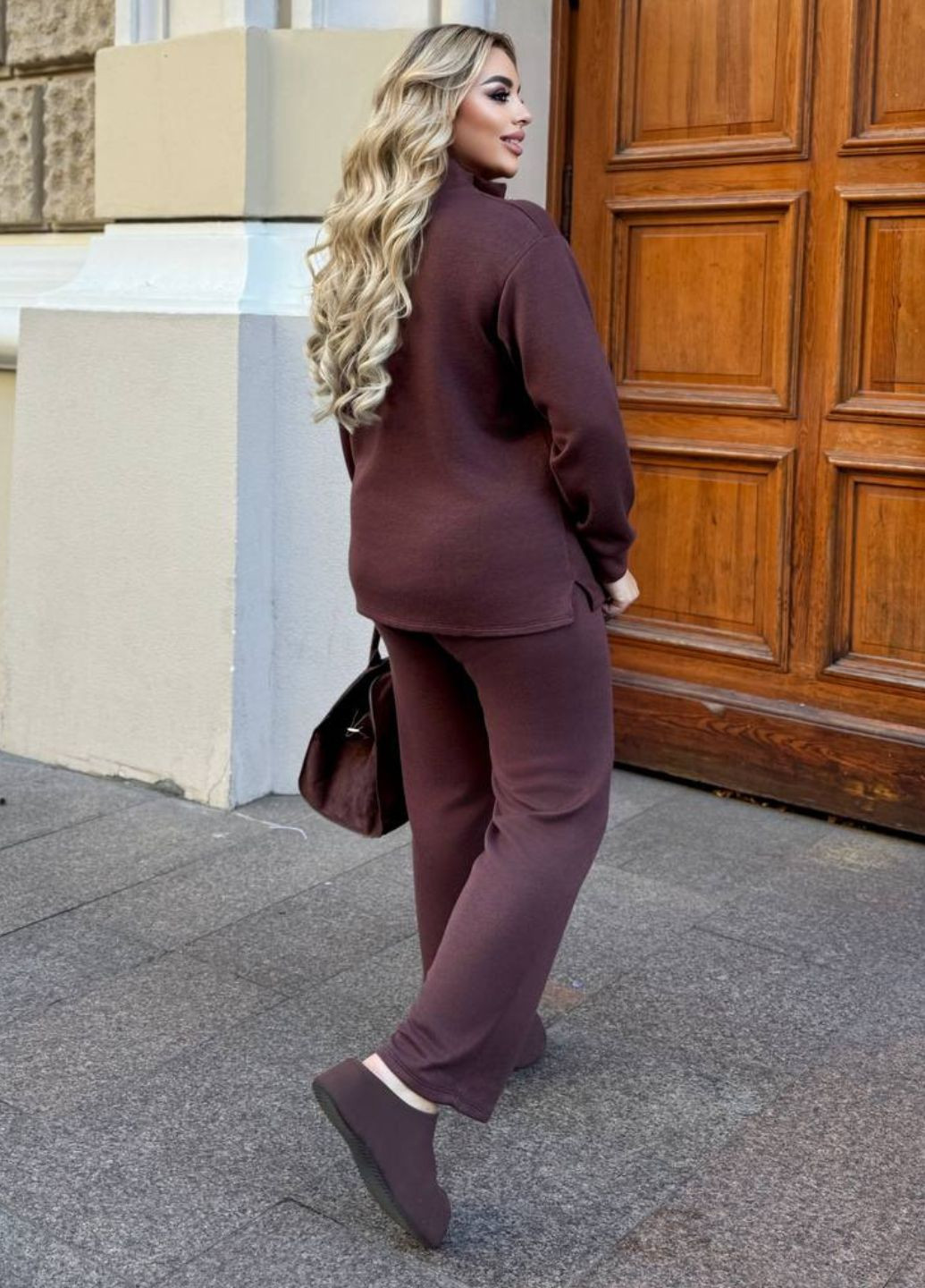 Базовый повседневный демисезонный костюм двойка: кофта на молнии + штаны Tik-Tak (363058308)