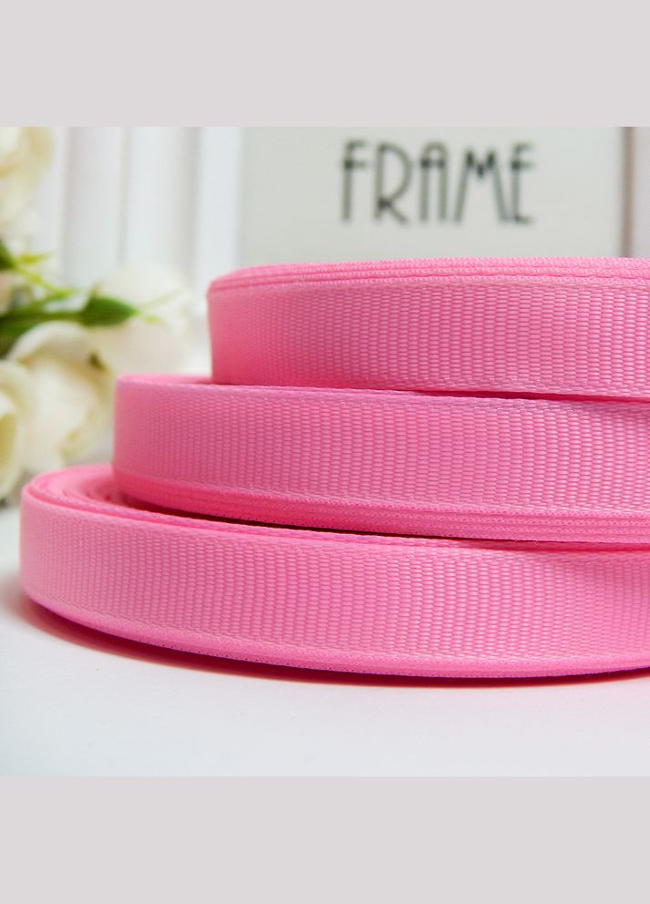 Лента репсовая однотонная, 0,9 см, №5 розовая No Brand (340486978)