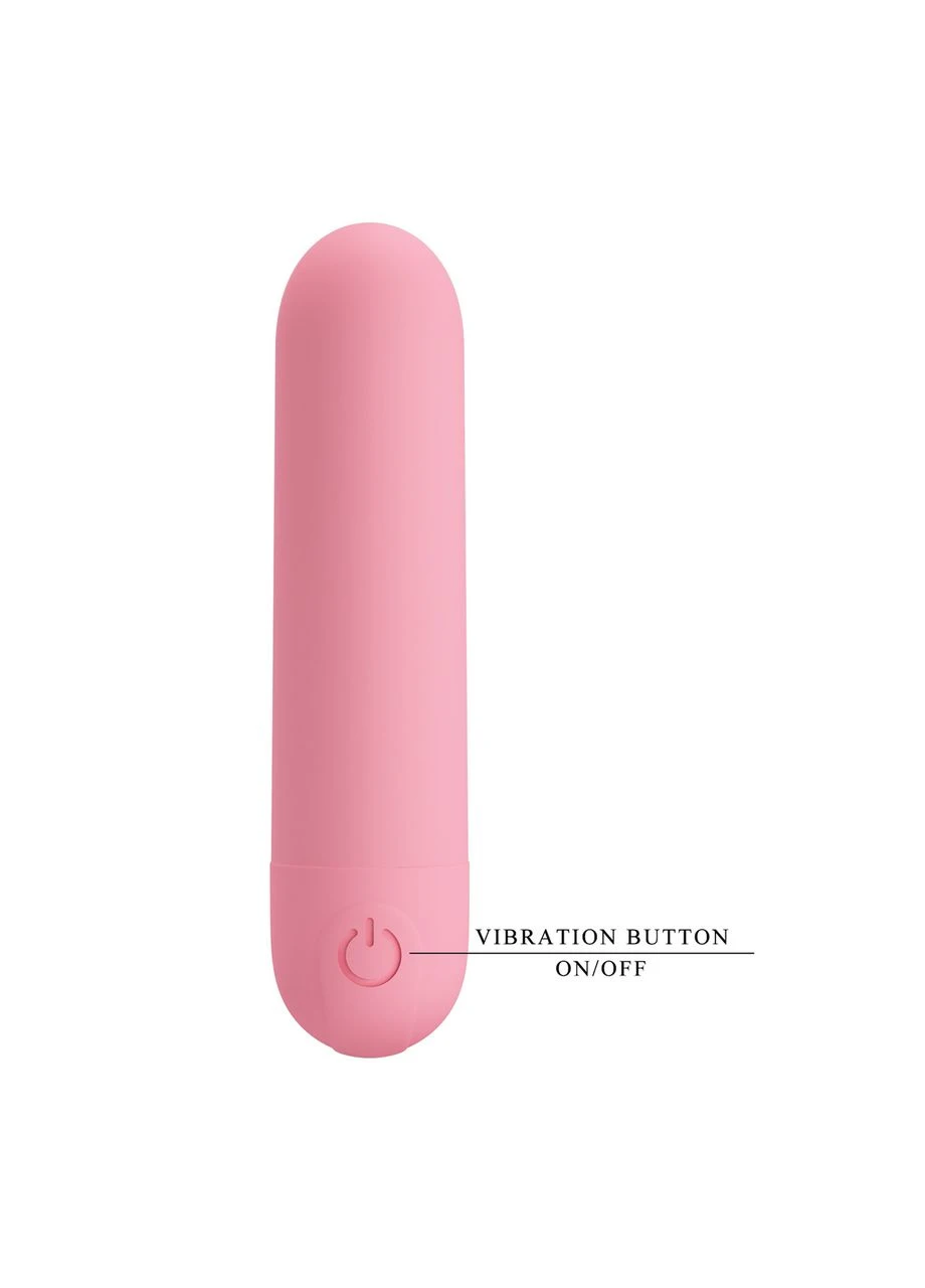 Перезаряжаемая вибропуля Stefan Light pink, BI-300085-3 Pretty Love (383088358)