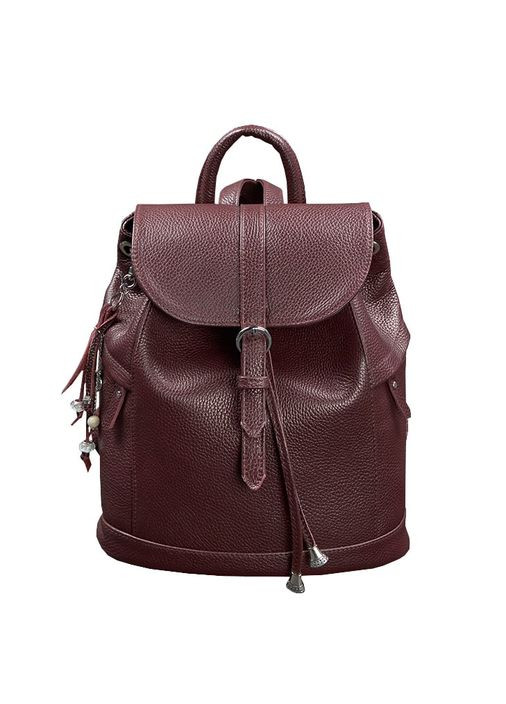 Шкіряний жіночий рюкзак Олсен марсала (A-027184) BlankNote (330144534)