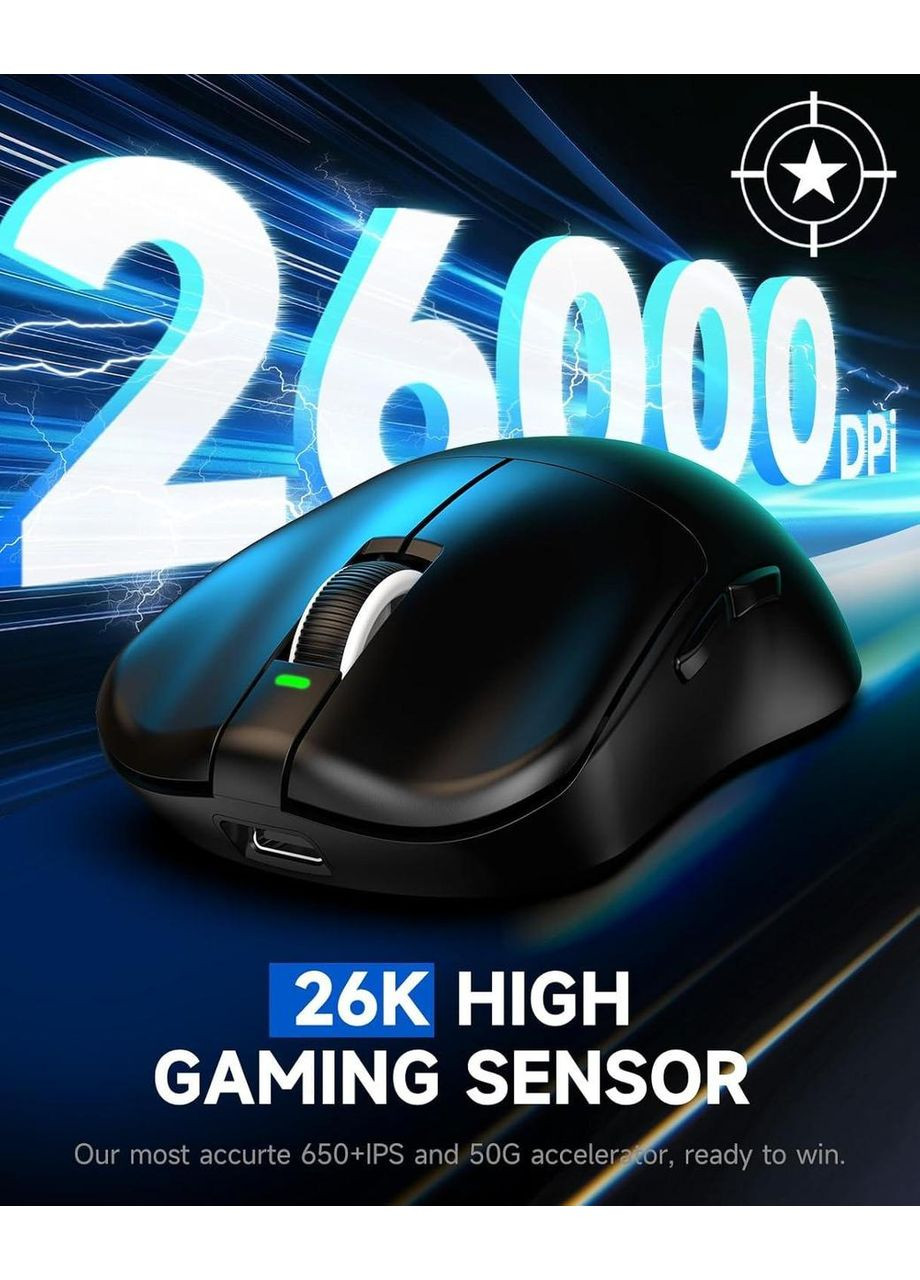 Игровая мышь беспроводная Dragonfly F1 MOBA Black VGN (370202816)