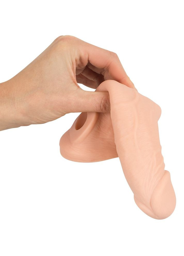 Подовжуюча насадка - Nature Skin Penis Sleeve With Extension Orion (341084601)