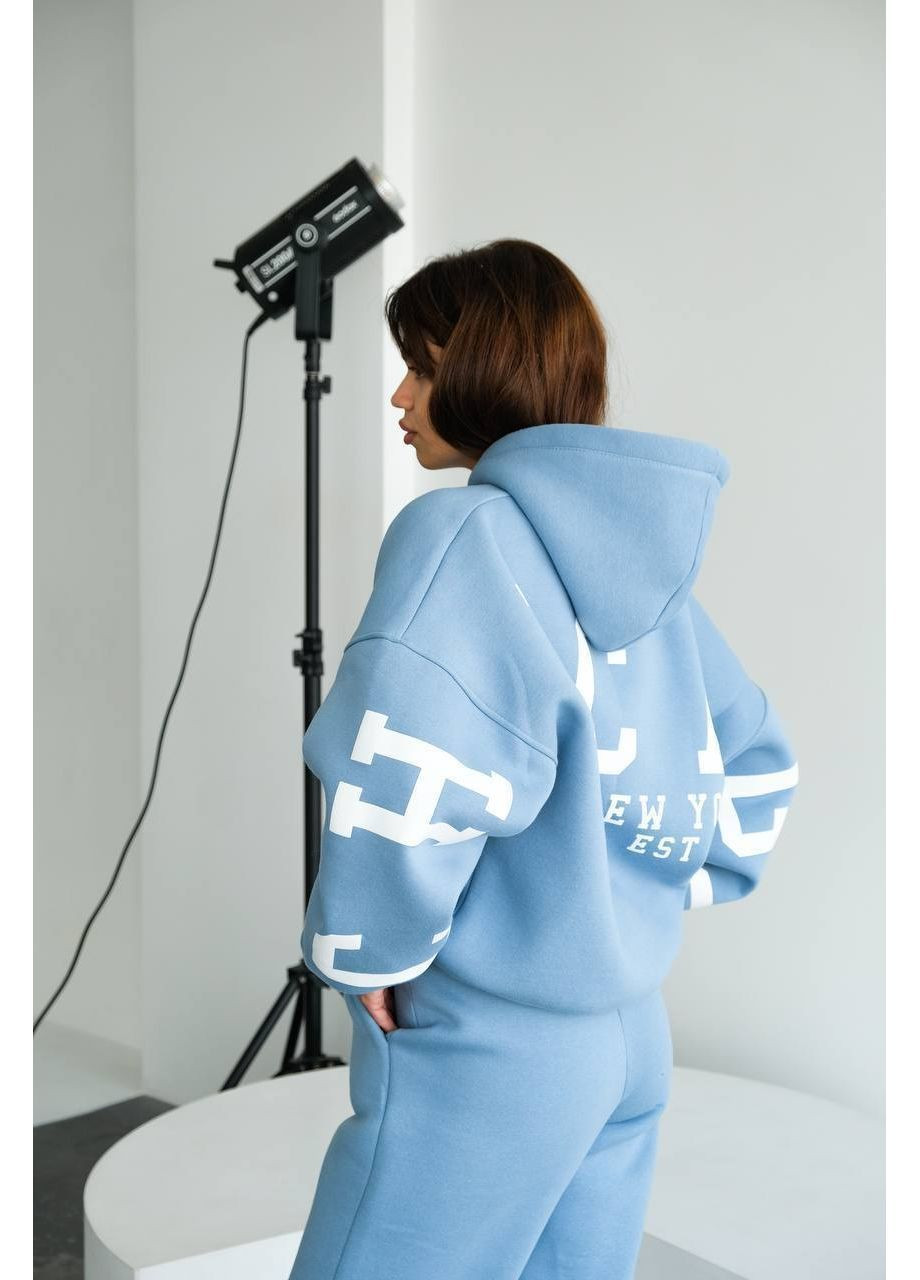 Костюм Chicago,дорога Турецька трьохнитка Пенʼє,манжети рабана,кофта оверсайз з подвійним картонним,високі штани Україна (365671638)