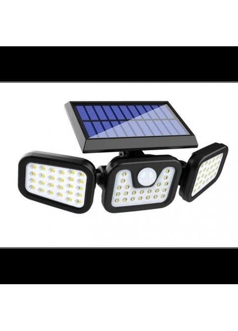 Вуличний потрійний світильник Solar FL-1725A на сонячній батареї з датчиком руху No Brand (323486562)