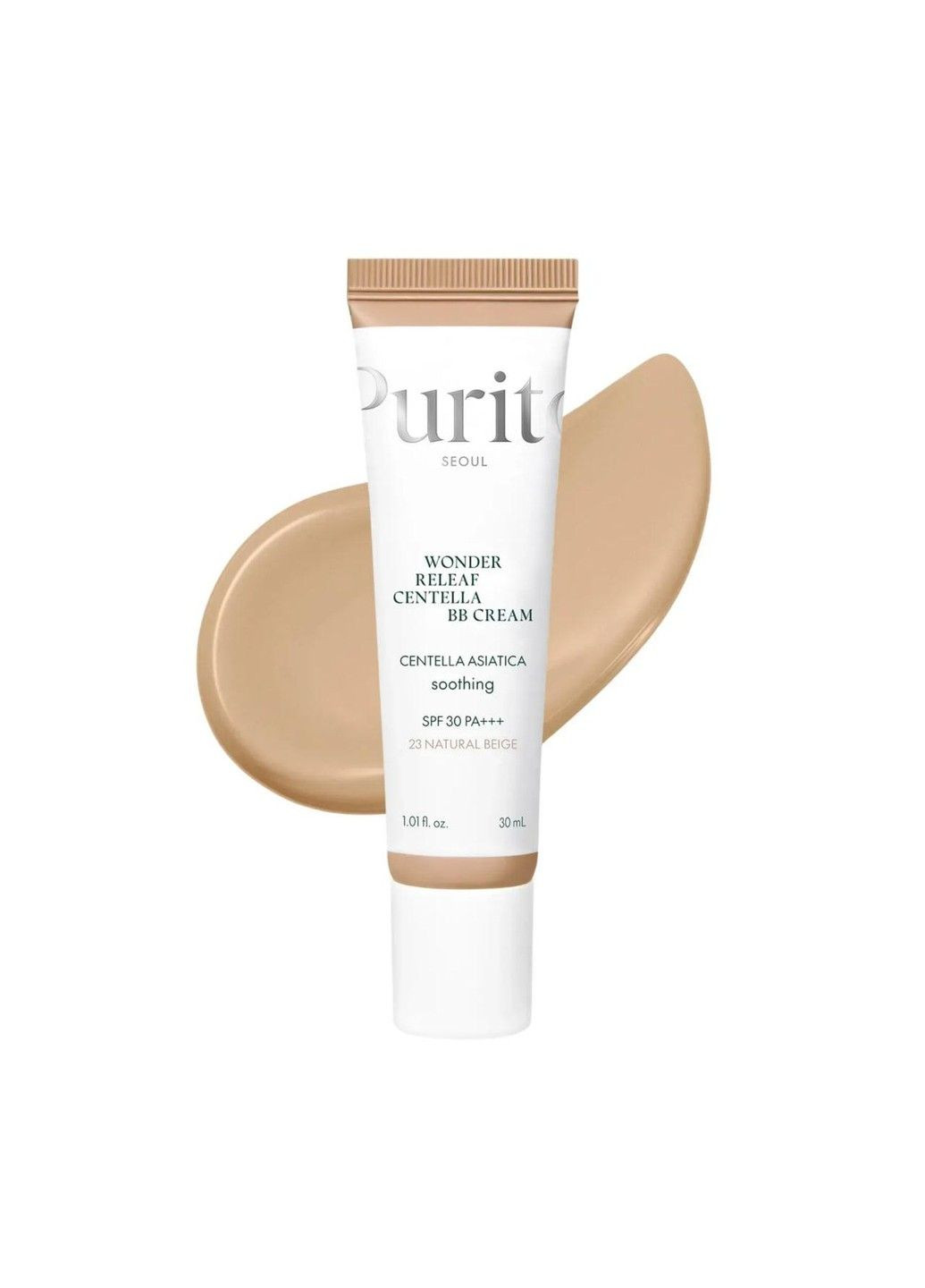 ВВ-крем с экстрактом центеллы Wonder Releaf Centella BB Cream SPF 30 PA+++ ТОН 23 Natural Beige 30 мл PURITO (357100511)