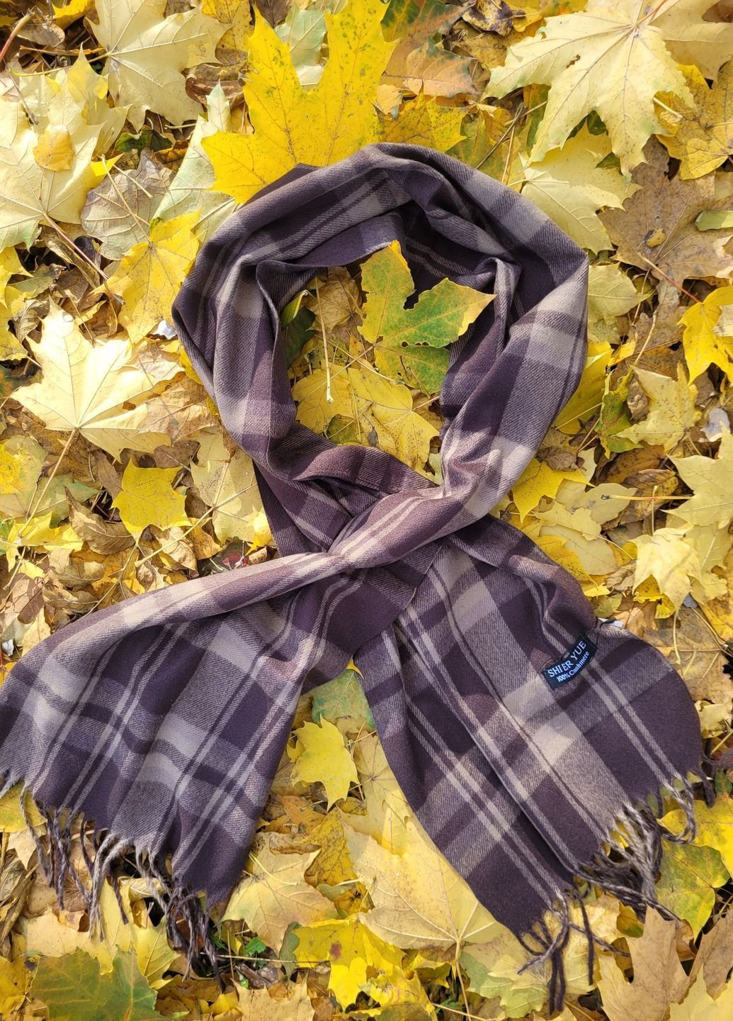 Мужской кашемировый шарф Клетка No Brand (367861761)