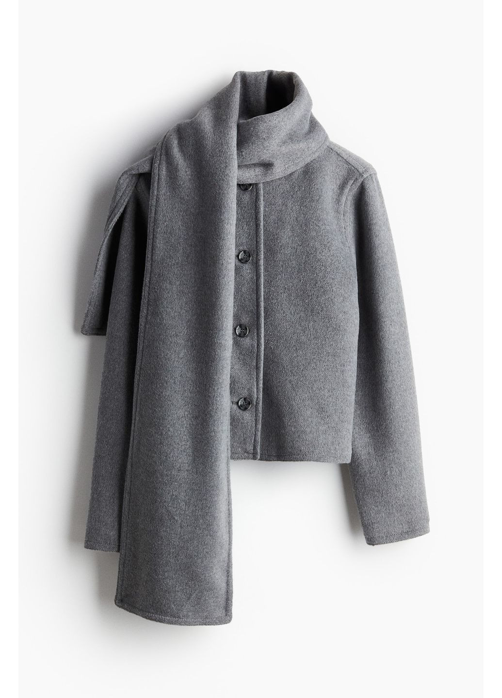 Бесцветное демисезонное Пальто укороченное H&M