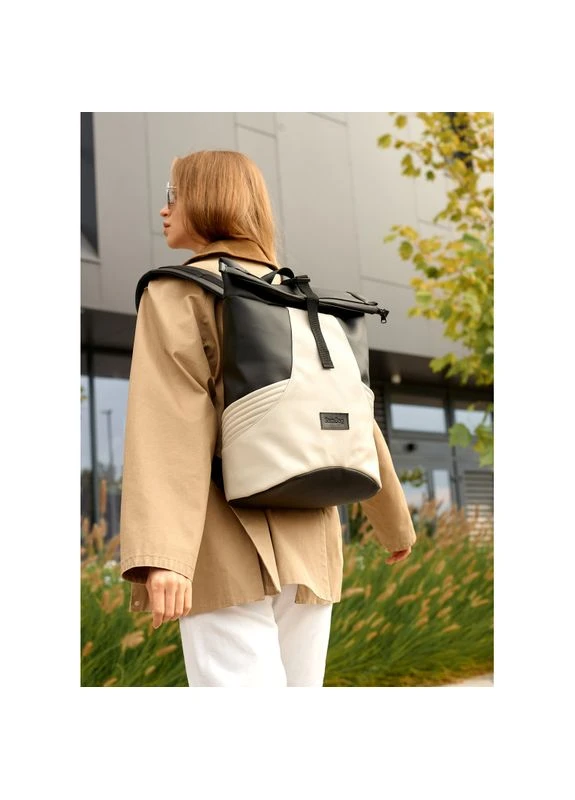 Рюкзак ролл унисекс RollTop KQN черно-серый Sambag SB-24320130 (400734770)