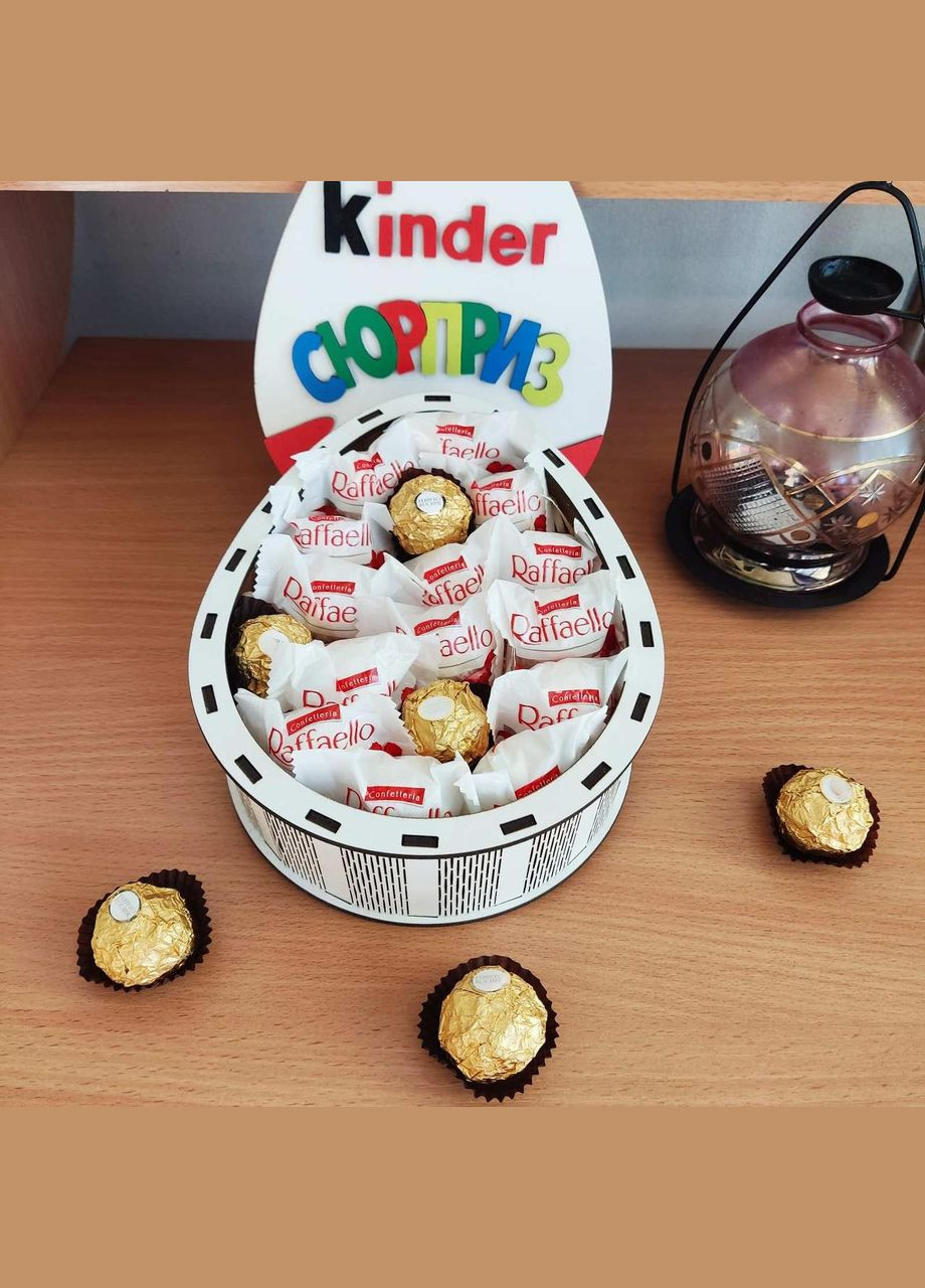 Подарочный мини боксик киндер с конфетами для девушки, ребенка на день рождения, на праздник No Brand (315888857)