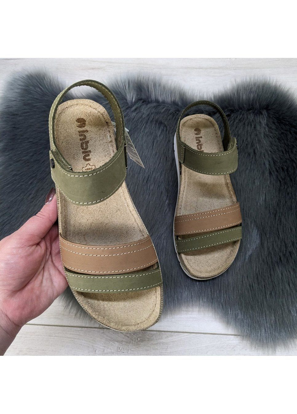 Босоніжки жіночі шкіряні Inblu (294607254)