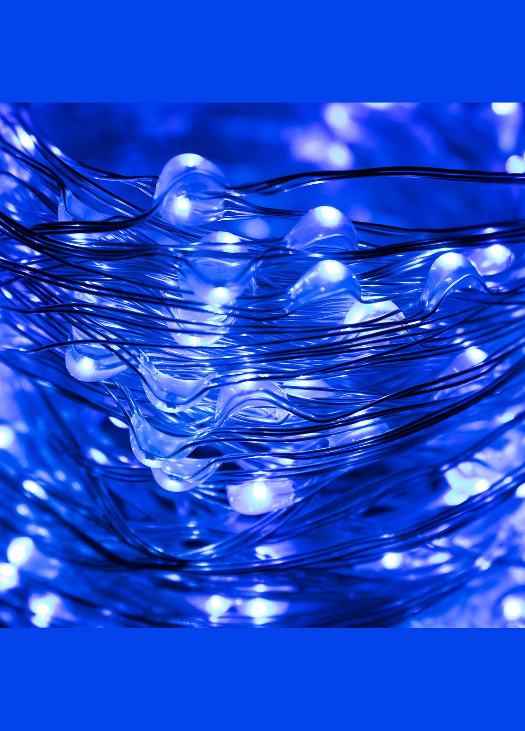 Гирлянда (конский хвост) 2 м 300 LED CL0095 Blue Springos (322063053)