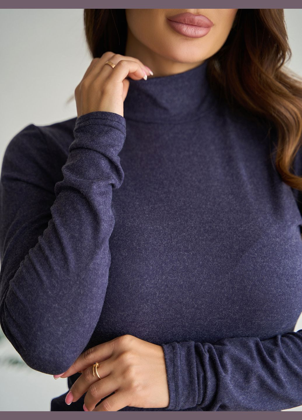 Темно-синий демисезонный свитера ISSA PLUS 2431