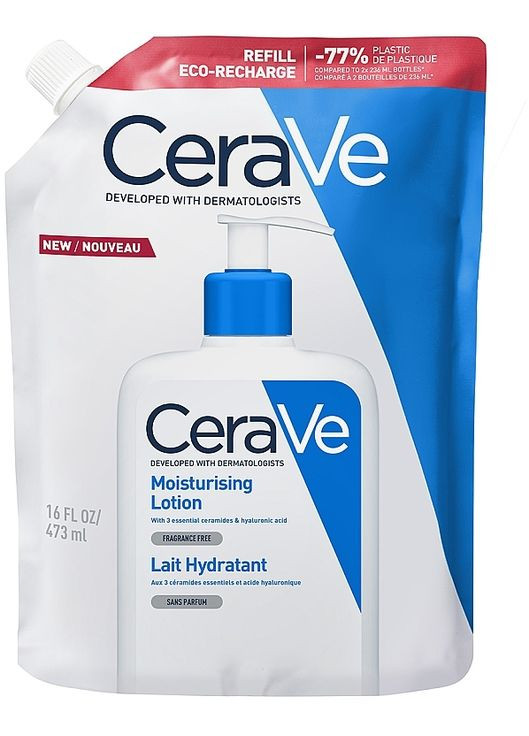 Увлажняющее молочко для сухой и очень сухой кожи лица и тела (сменный блок) Moisturising Lotion 473ml (1460750-32780968) CeraVe (368645739)
