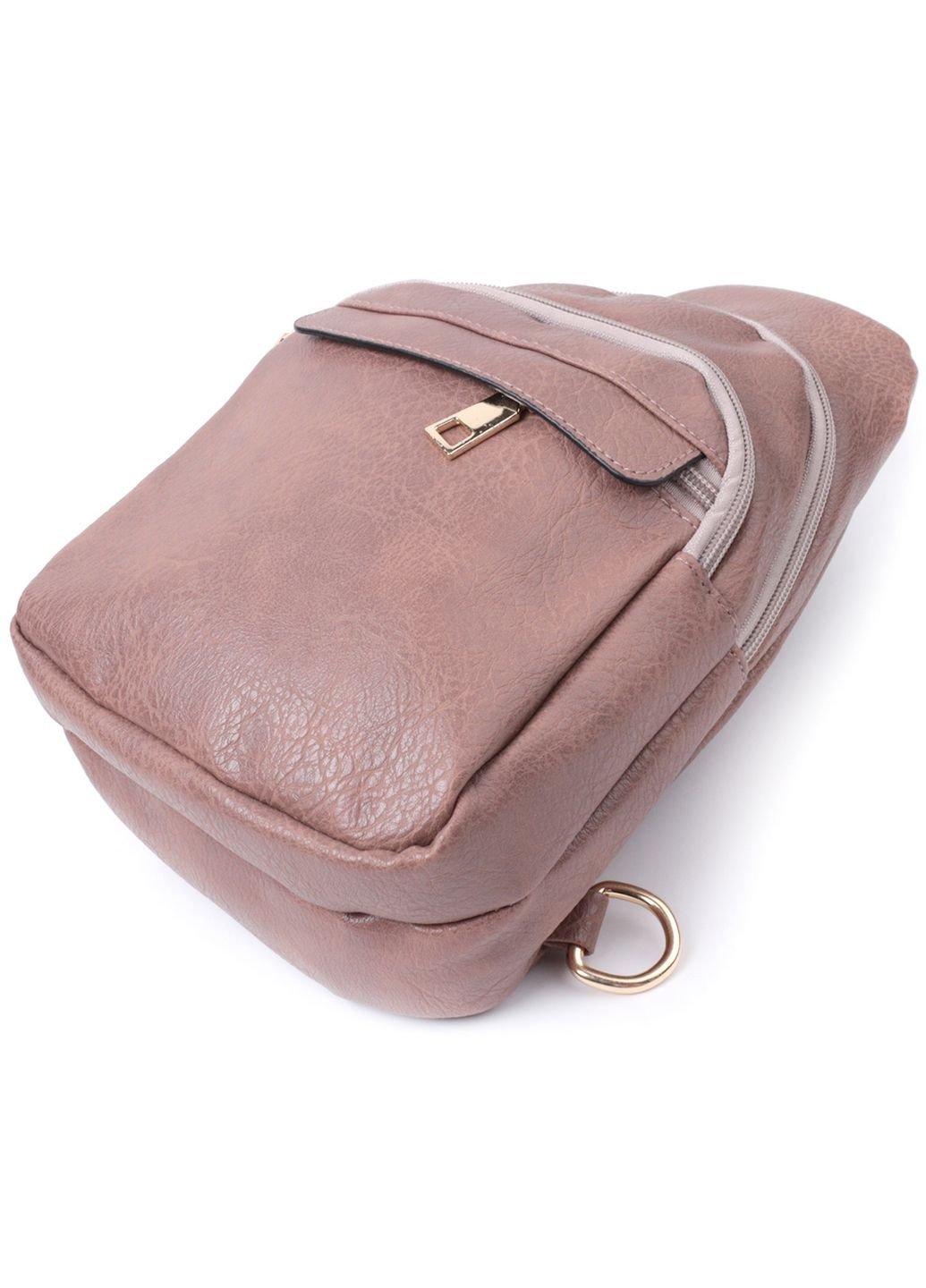 Стильная женская сумка через плечо с отверстием для наушников из экокожи 17х27х6,5 см Vintage (315871499)