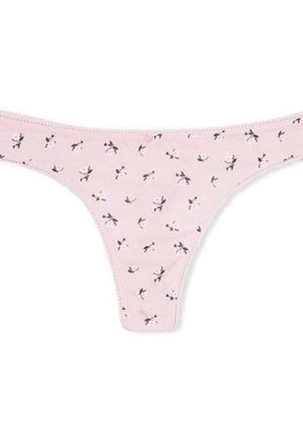 Хлопковые Трусики Cotton Thong Panty Print Victoria's Secret (317788929)