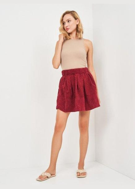 Спідниця демісезон,бордовий,LASCANA Minimum (301442553)