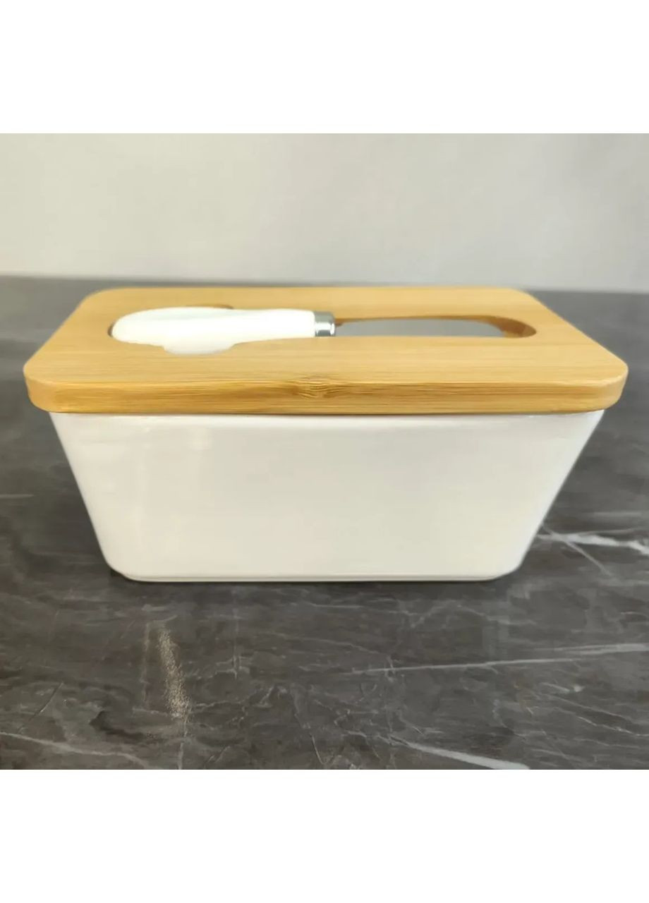 Масленка Белая №1 102-1199 8х10.5х17 см белая Olens (371872872)