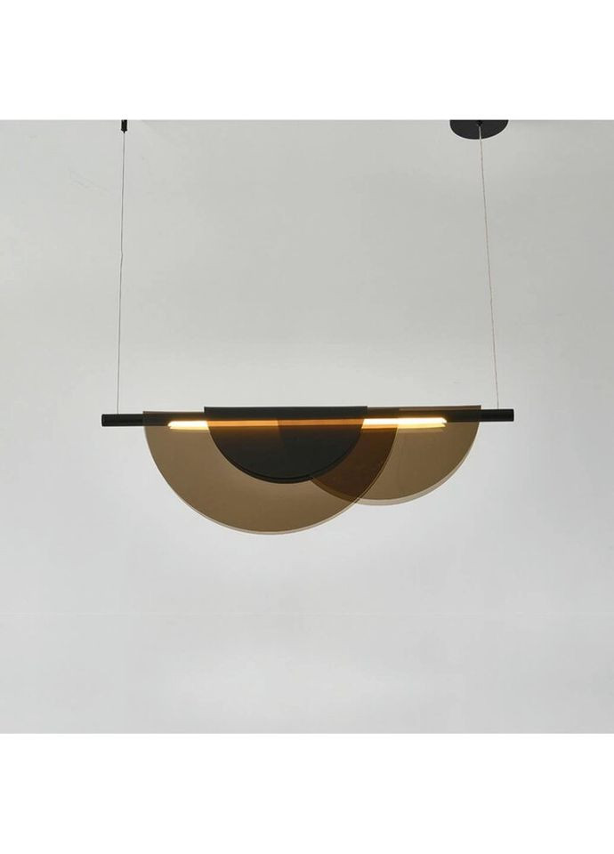 Люстра светодиодная подвесная LED светильник для квартиры на потолок лэд 26764 Черный 30-215х80х80 см. Sunnysky (335975075)