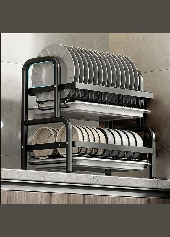 Органайзер для сушки и хранения посуды металл 2 яруса Bawl Rack (R2F-43см) No Brand (317274444)