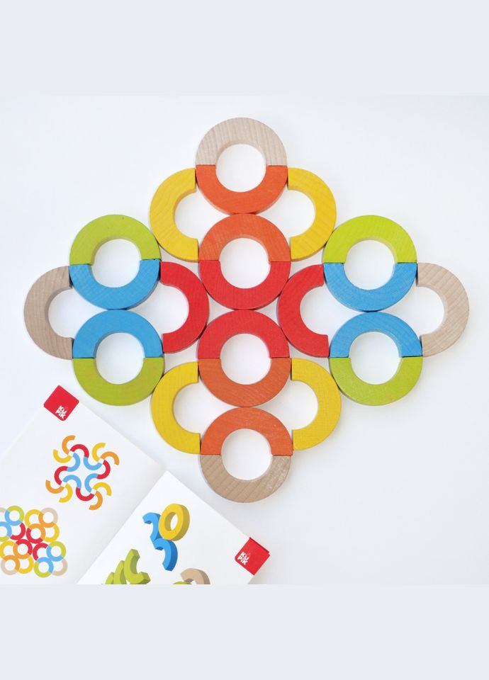 Деревянная развивающая игра "Радужные дуги" 900507 мозаикабалансир Igroteco (302384931)