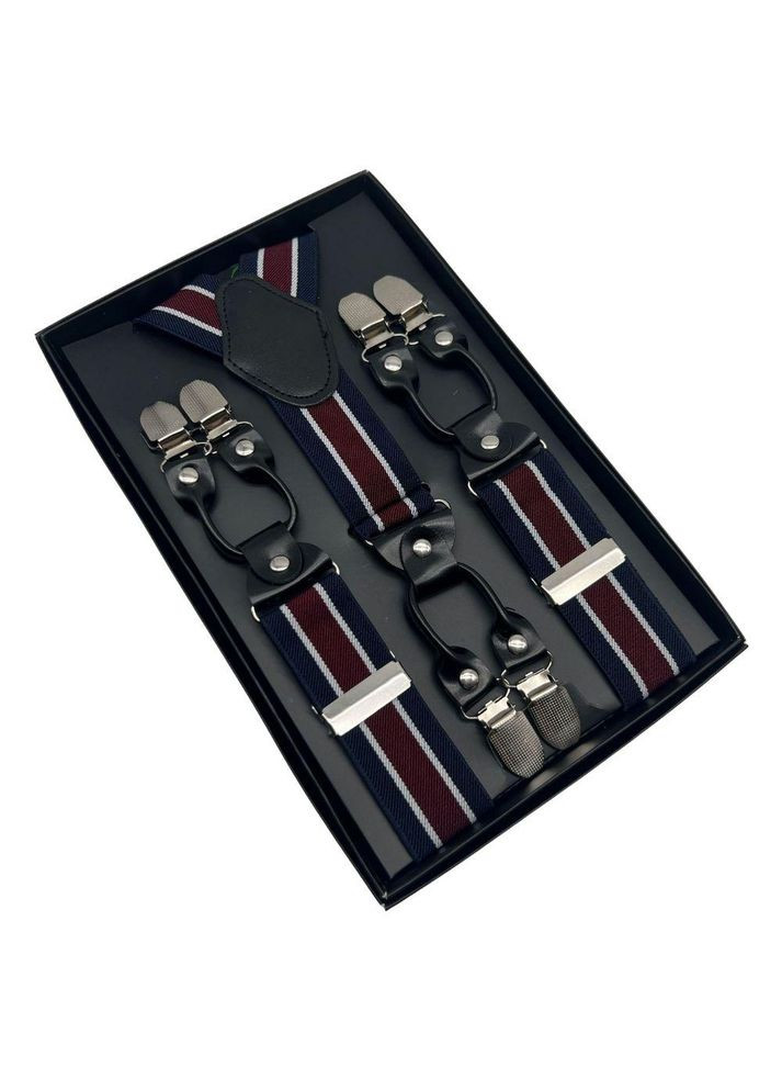 Підтяжки для штанів унісекс еластичні, регульовані, 6 металевих кліпс KT7003212 Solve (368561438)