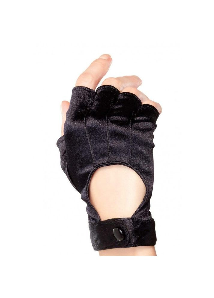 Перчатки без пальцев черные Leg Avenue Fingerless Motercycle Gloves O/S No Brand (303879347)