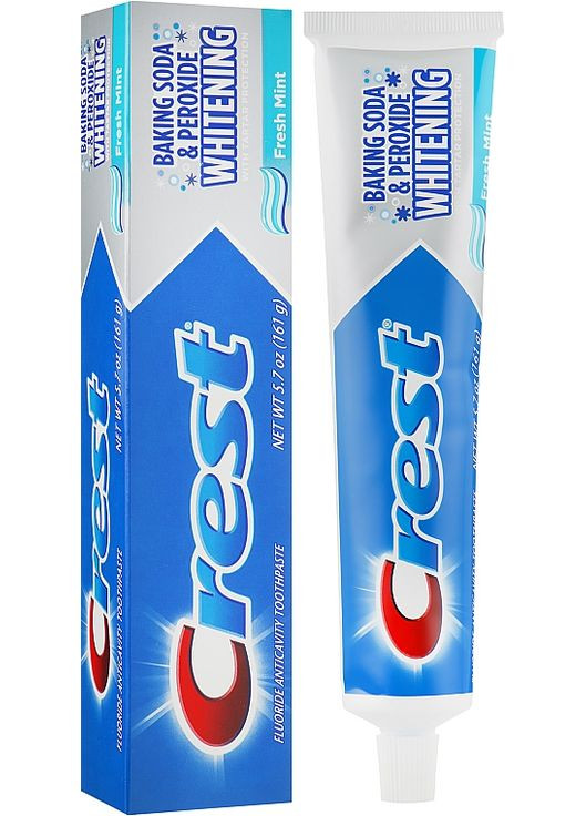 Отбеливающая зубная паста Baking Soda Peroxide Whitening 161g (285605-19290) Crest (368658673)