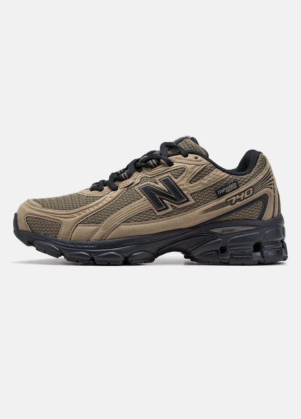 Бежеві кросівки зимові чоловічі new balance 740 thinsulate winter beige termo | нью беланс 740 бежеві термо зимовий No Brand