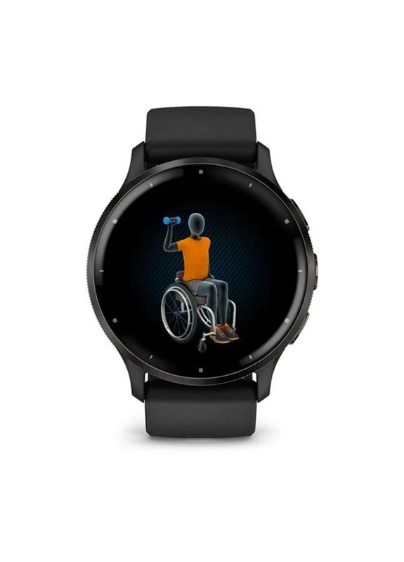 Смарт-годинник Venu 3 Slate Stainless Steel Bezel with Black Case and Silicone Band (010-02784-51) Garmin (322617864)