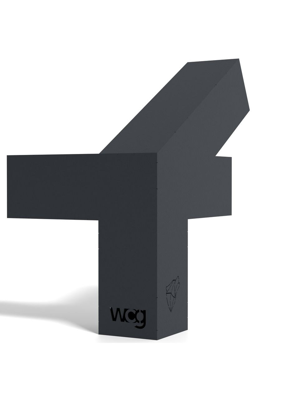 Кронштейн для соединения 3 брусьев 100х100 мм | Угол 30° (правая сторона, угловой монтаж + потолок) WCG (342121194)