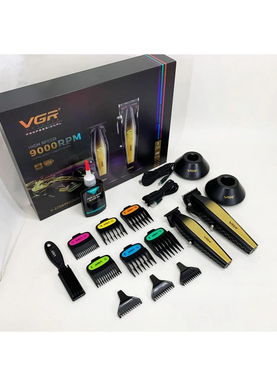 Триммер для стрижки волос V-270 V-992 GOLD VGR (392691542)