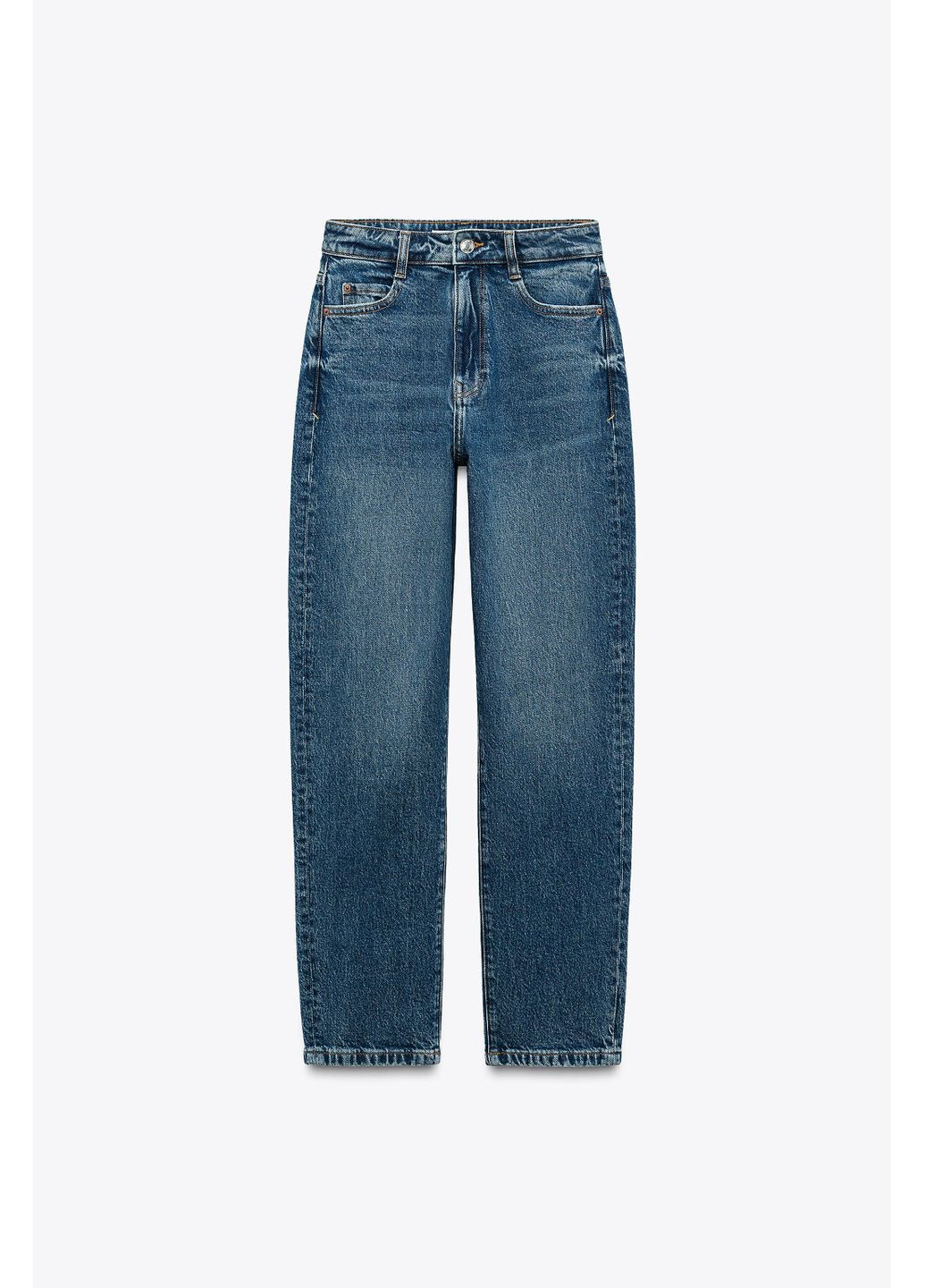 Джинсы z1975 mom leg с высокой талией Zara - (355801452)
